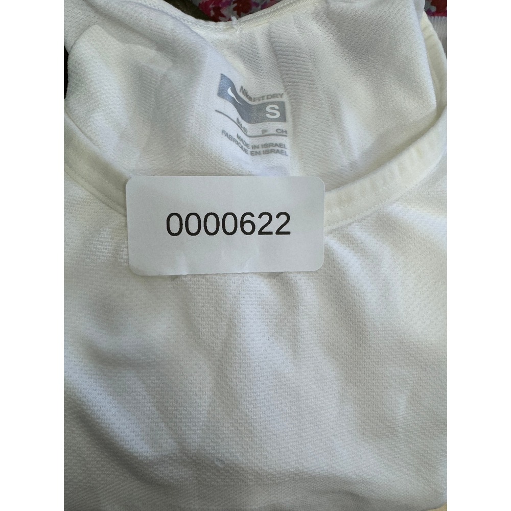 Nike Fit Dry Womens Athletic Tank Top White Sleeveless Crew Neck Size S - Picture 5 of 5